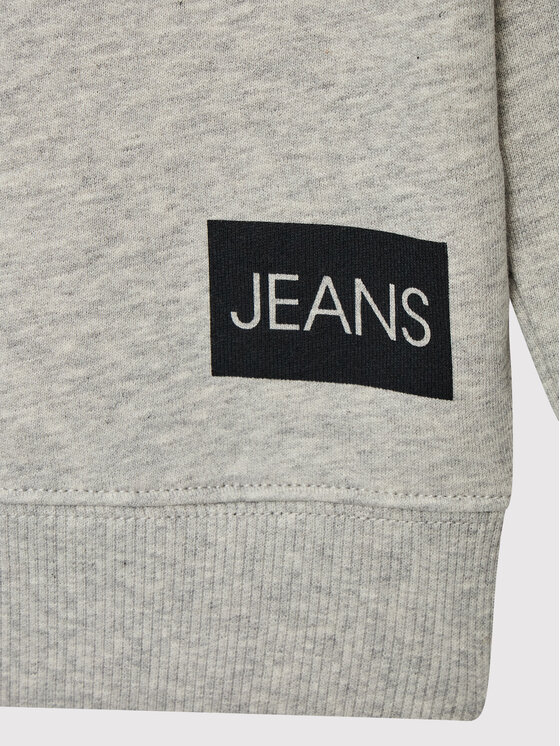 Calvin Klein Jeans Calvin Klein Jeans Pulóver Institutional IU0IU00163 Szürke Regular Fit