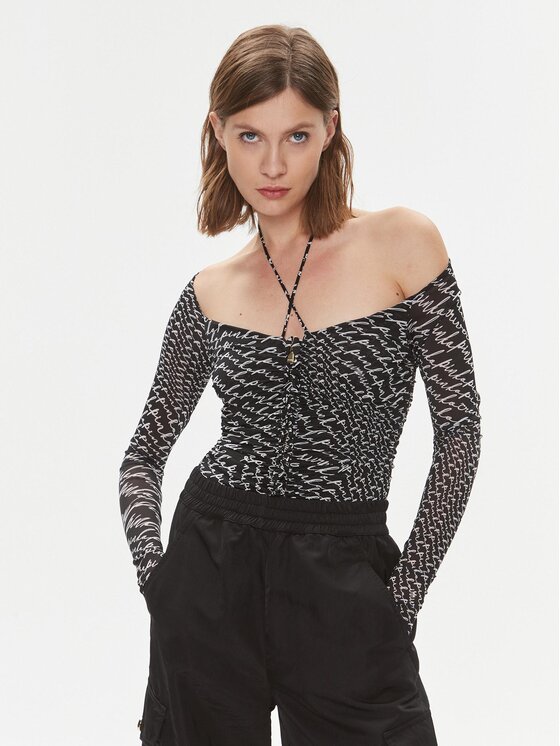 PINKO Pinko Body Birba 102221 A1A0 Fekete Slim Fit