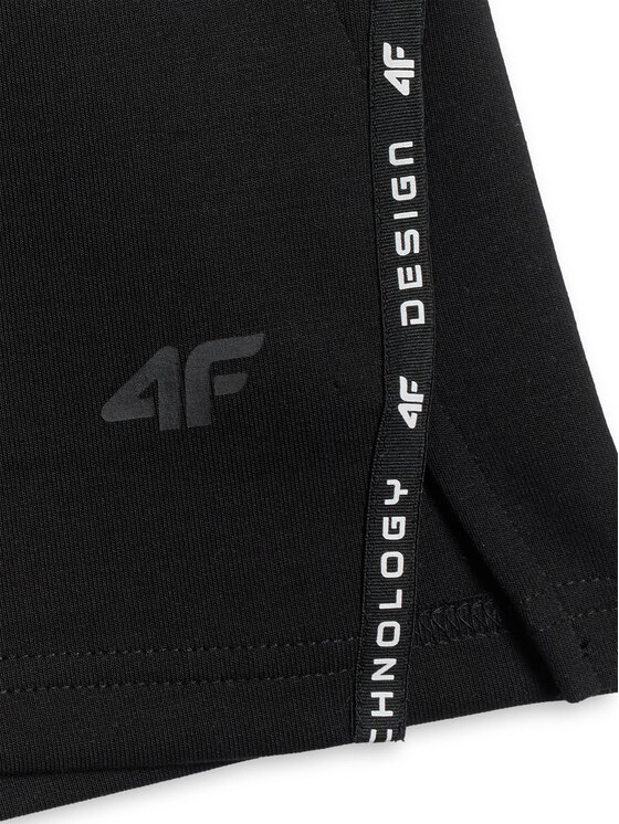 4F 4F Szorty sportowe COZY Czarny Slim Fit