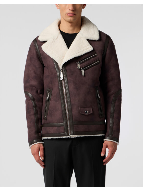 PHILIPP PLEIN PHILIPP PLEIN Kurtka puchowa 28616 Brązowy Regular Fit