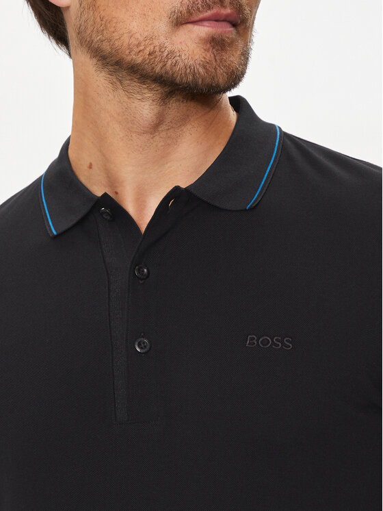 BOSS Boss Polo Paule 4 50506195 Crna Slim Fit
