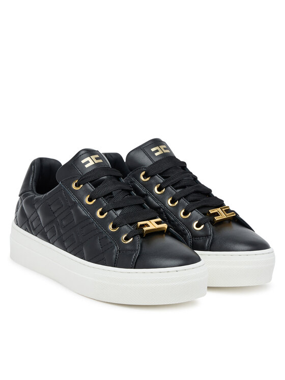 Elisabetta Franchi Elisabetta Franchi Sneakersy Low Cut Lace Up F4-A9E-0357-1251 S Černá