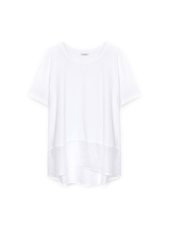Fiorella Rubino Fiorella Rubino T-Shirt G029L008340N011 Biały Regular Fit