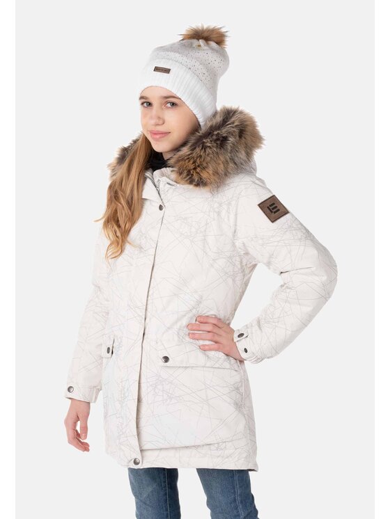 Lenne Lenne Kurtka anorak 22361-1017 Biały Basic Fit