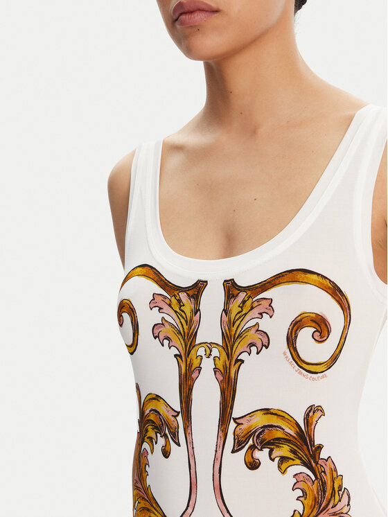 Versace Jeans Couture Versace Jeans Couture Haljina za svaki dan 78HAO9P6 Bijela Slim Fit
