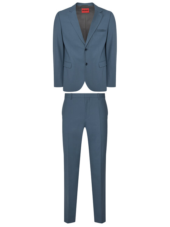 HUGO HUGO Costum Arti-Hesten253X 50544524 Albastru Extra Slim Fit