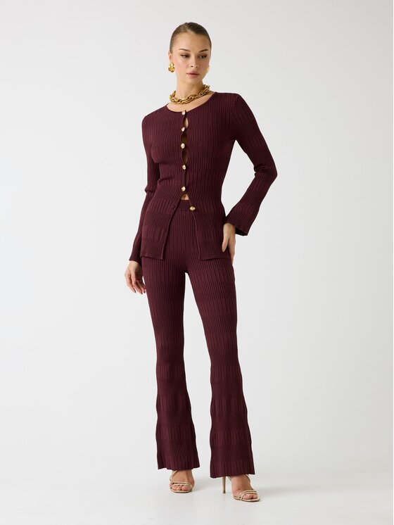 Marciano Guess Marciano Guess Штани з тканини 176725 Бордовий Slim Fit
