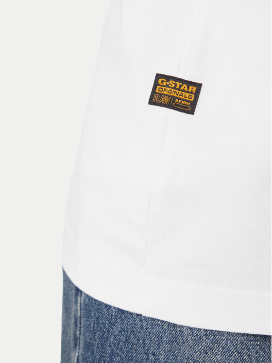 G-Star Raw G-Star Raw T-krekls G Icon Graphic D28823-E385 Balts Regular Fit
