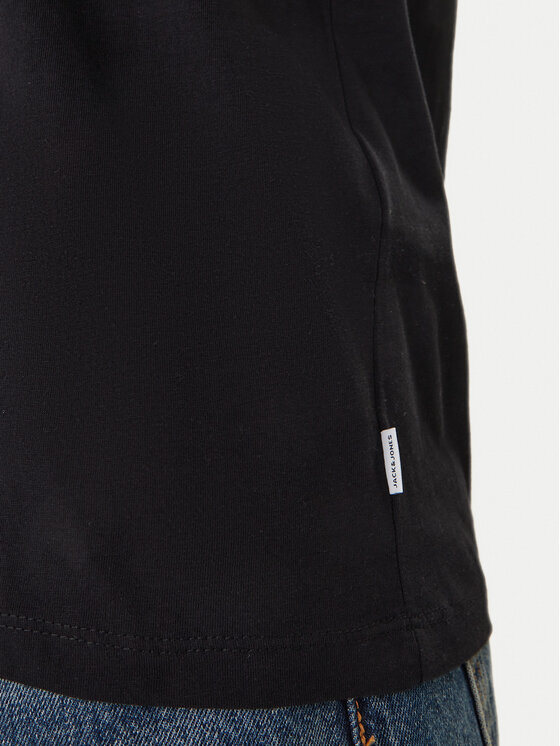 Jack & Jones Jack & Jones T-krekls Orrganic Basic 12156101 Melns Slim Fit