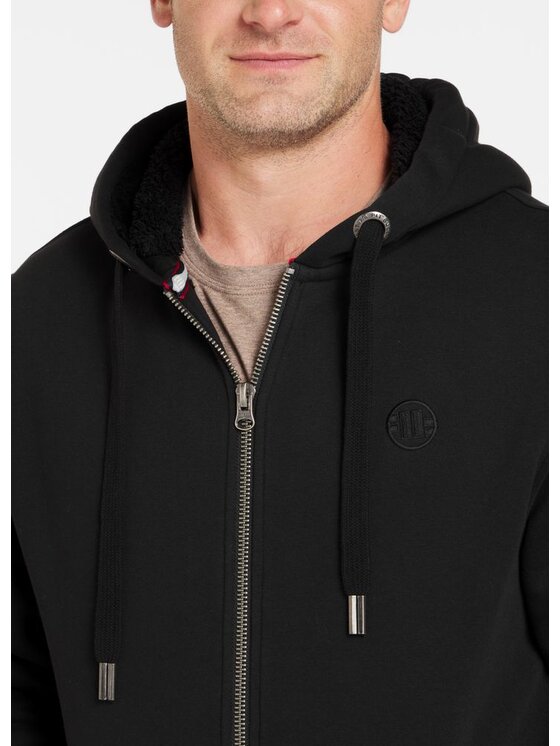 PITBULL PITBULL Kurtka zimowa Bluza rozpinana z kapturem Sherpa Ruffin II 3XL Czarny Regular Fit