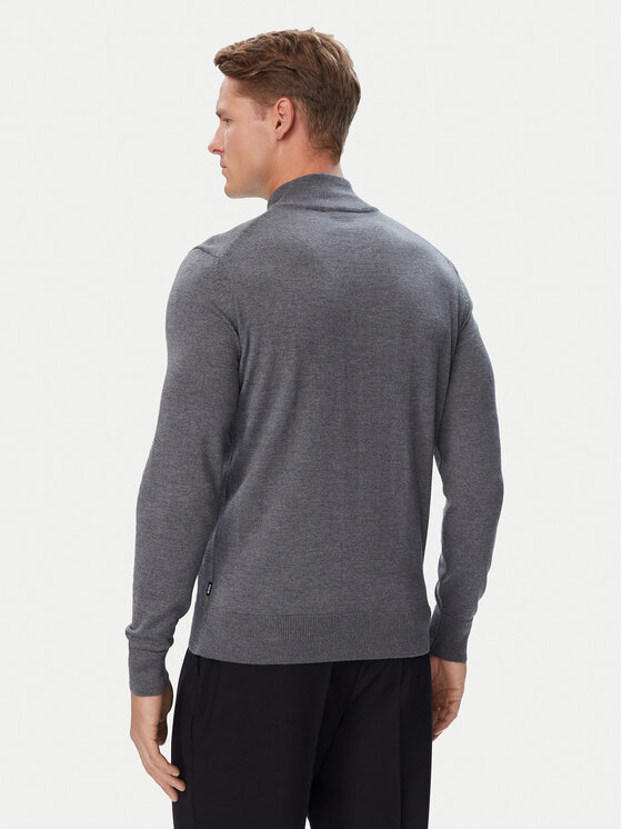 BOSS BOSS Sveter H-Ebenji  50565499 Sivá Regular Fit