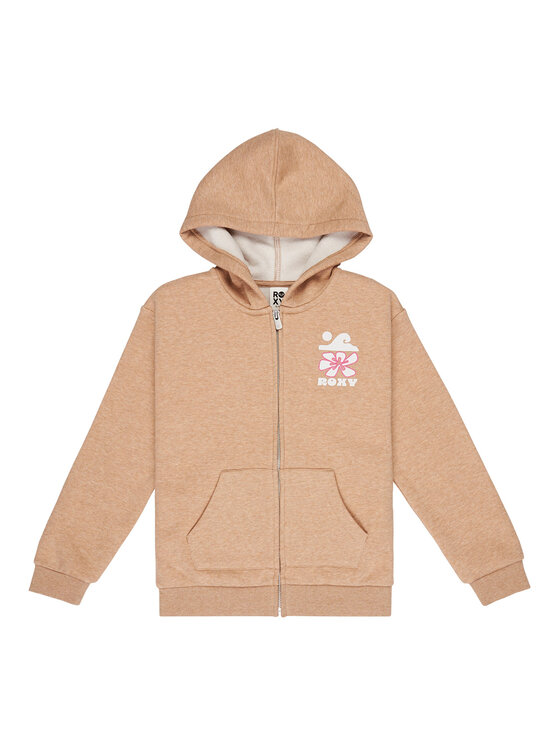Roxy Roxy Mikina Surf Feeling ERGFT04020 Béžová Relaxed Fit
