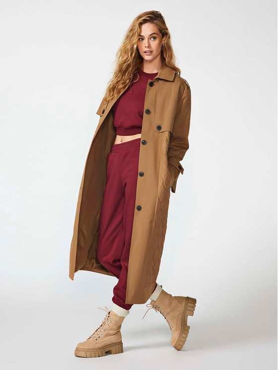 ONLY ONLY Trenčkot 15293269 Rjava Regular Fit