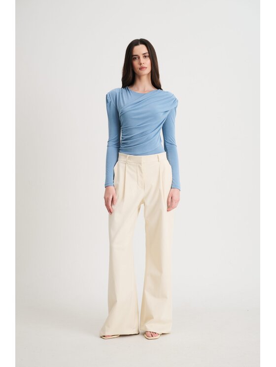 ROSE AVENUE ROSE AVENUE Spodnie dresowe TAMI Beżowy jasny Regular Fit