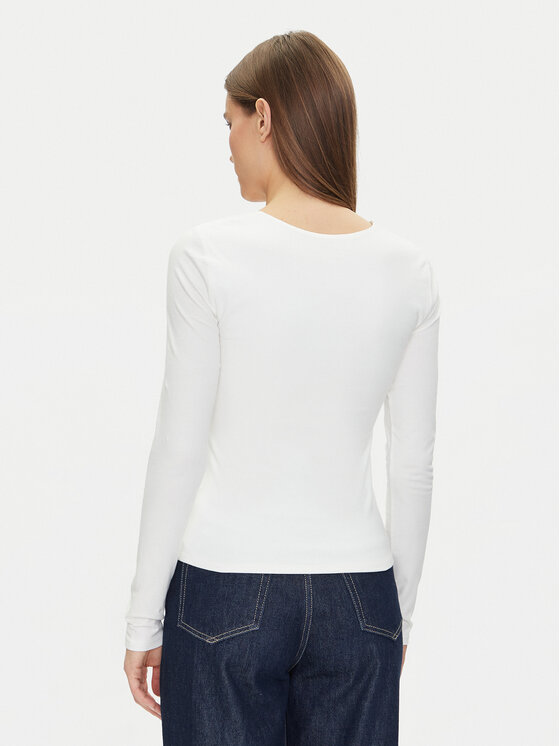 Gap Gap Bluzka 637795-02 Biały Regular Fit
