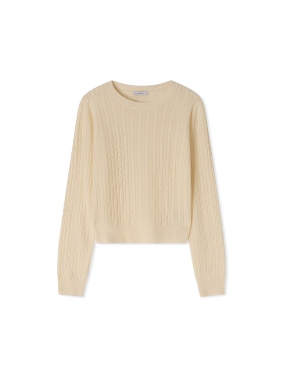 Motivi Motivi Sweter M345E002404N011 Biały Regular Fit