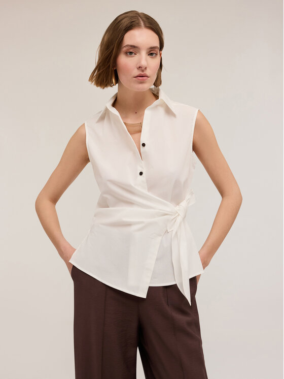 Motivi Motivi Camicia 5229Q000794N011 Bianco Regular Fit