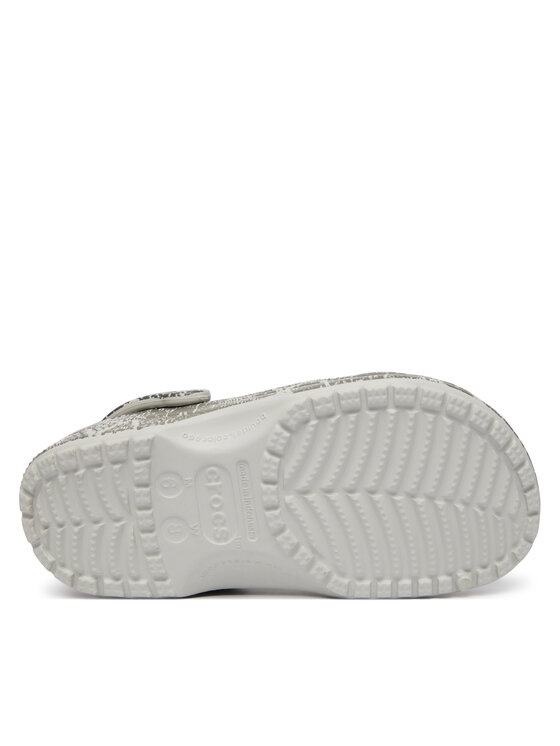 Crocs Crocs Pantoletten Classic Pop Animal 214153 Grau