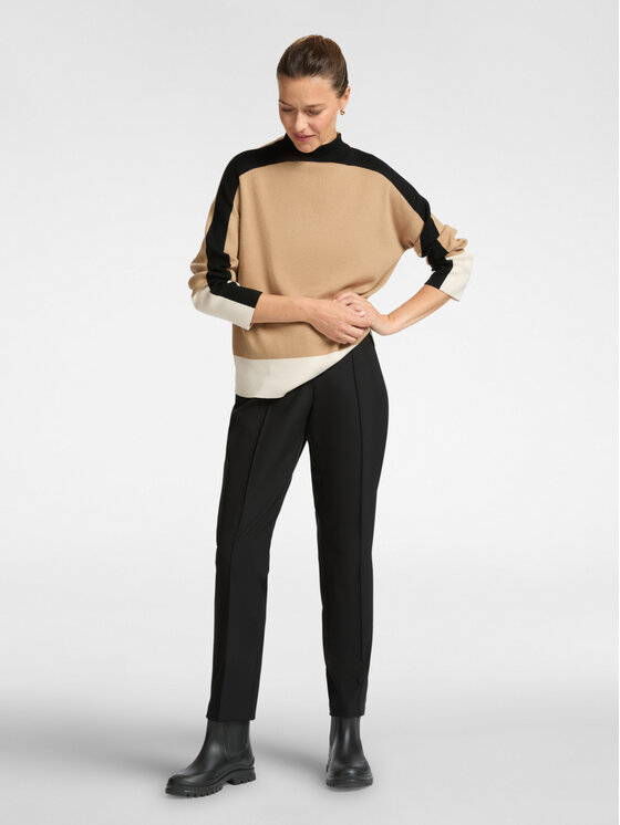 Elena Mirò Elena Mirò Pantaloni di tessuto P150P000339N033 Nero Slim Fit