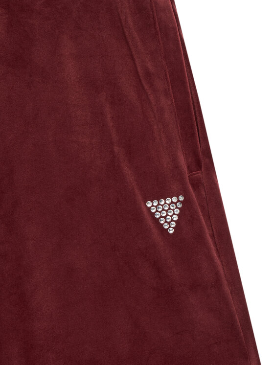 Guess Guess Spodnji del trenirke J4RQ16 K0232 Bordo rdeča Regular Fit