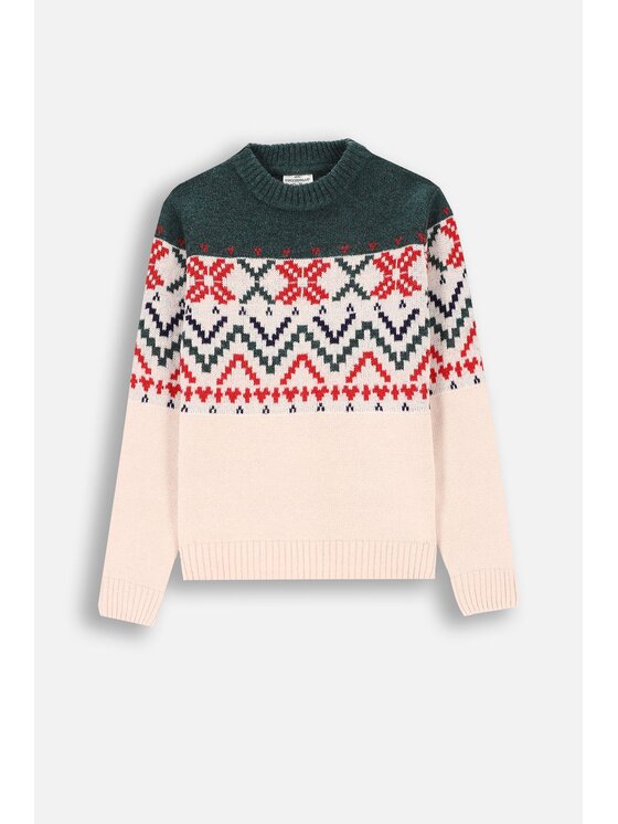 Coccodrillo Coccodrillo Sweter ZC4172101EJB-022 Kolorowy Regular Fit