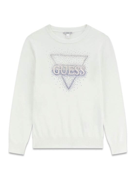 Guess Kids Guess Kids Sweter 180880 Biały Classic Fit