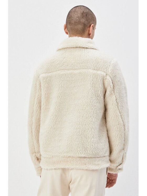 Lee Lee Giacca di transizione 91B SHERPA JACKET Beige Regular Fit