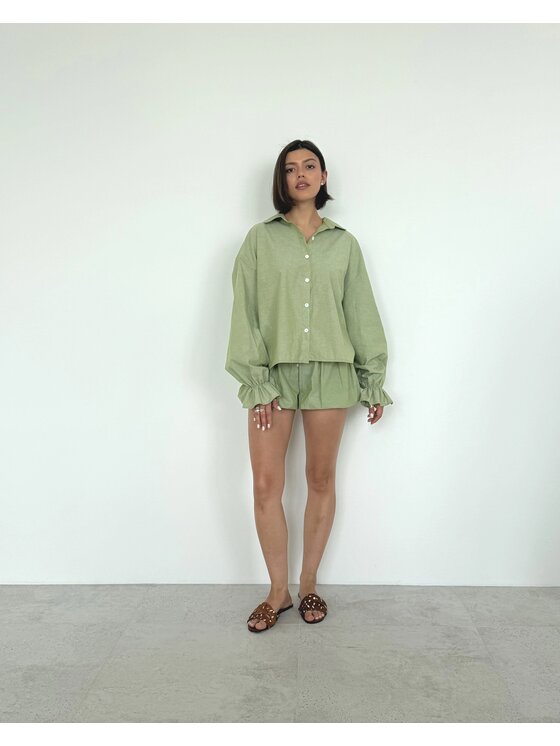 Le Songe Le Songe Koszula MERY Zielony Oversize