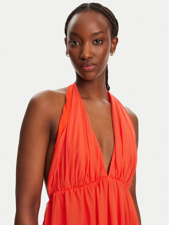 Bardot Bardot Sukienka koktajlowa Leona 59861DB Koralowy Regular Fit