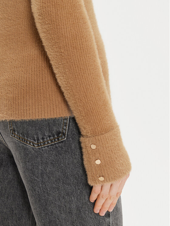 Morgan Morgan Pulover 212-MOOVE Bej Regular Fit