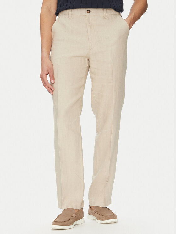 MICHAEL Michael Kors MICHAEL Michael Kors Chino kalhoty CS5304BBEY Béžová Straight Fit