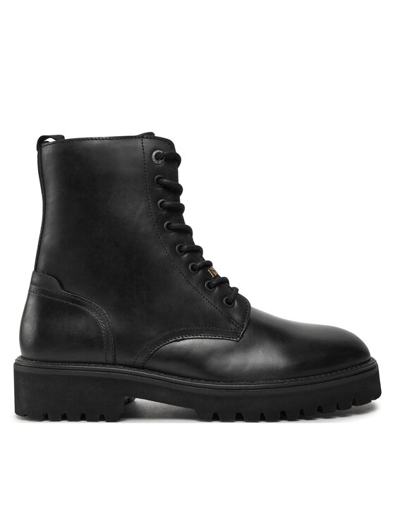 Pepe Jeans Outdoorová obuv Durham Combat PMS50254 Čierna