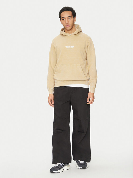 Jack & Jones Jack & Jones Bavlnené nohavice Parachute 12260931 Čierna Loose Fit
