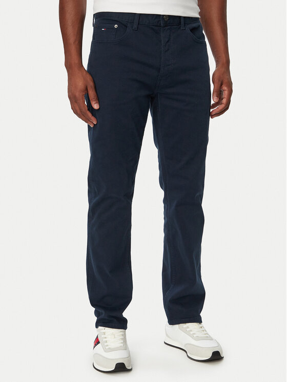 Tommy Jeans Tommy Jeans Текстилни панталони Ryan DM0DM23732 Тъмносин Straight Fit