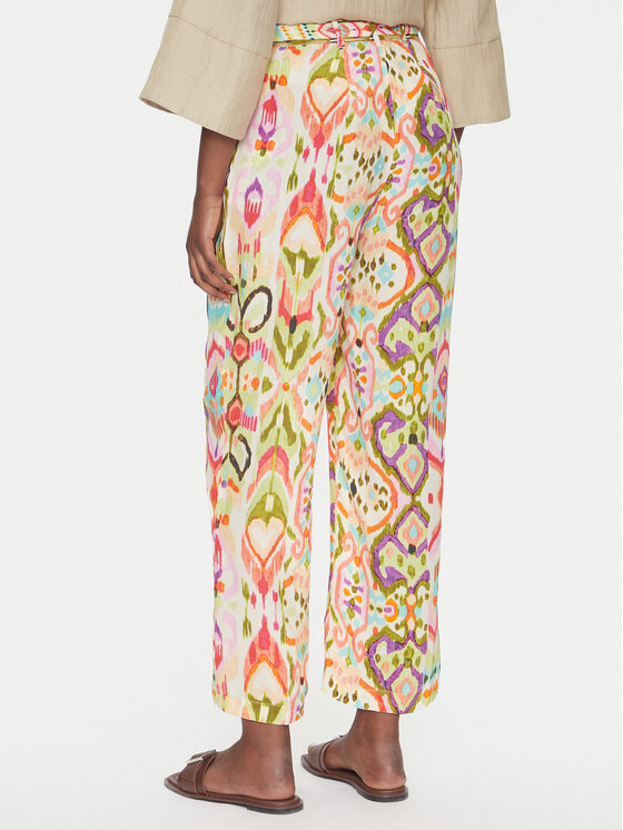 LOLA CASADEMUNT LOLA CASADEMUNT Spodnie materiałowe LS2514017 Kolorowy Relaxed Fit