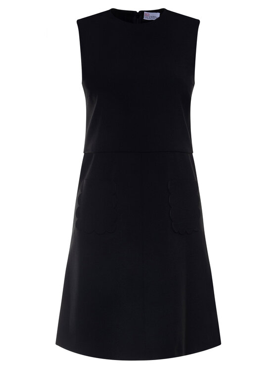 Red Valentino Red Valentino Ikdienas kleita TR3VAM15 Melns Slim Fit
