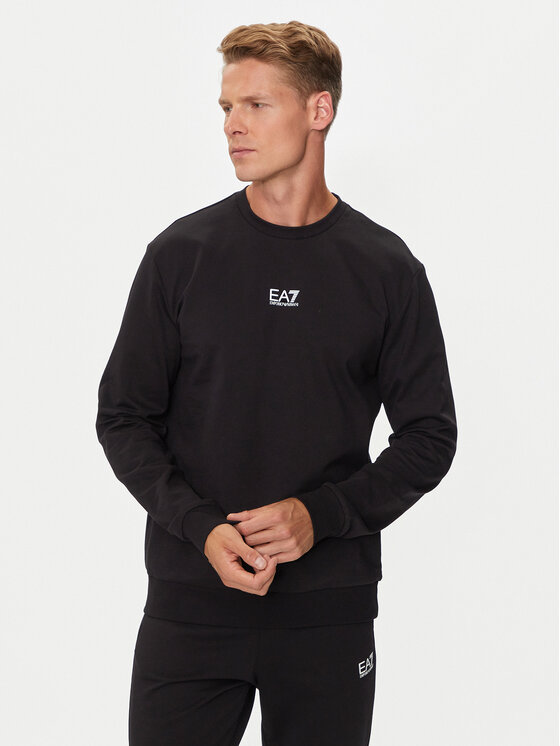 EA7 Emporio Armani EA7 Emporio Armani Світшот 8NPM30 PJVRZ 1200 Чорний Regular Fit