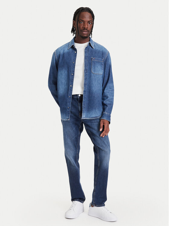 Tommy Jeans Tommy Jeans Τζιν Austin DM0DM23913 Σκούρο μπλε Slim Fit