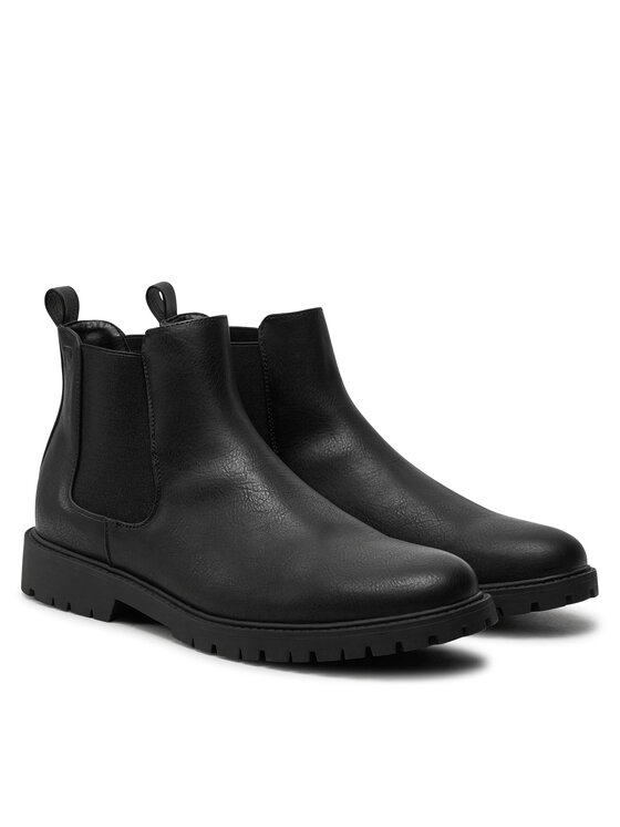 Pierre Cardin Pierre Cardin Kotníková obuv s elastickým prvkem 4714 Černá
