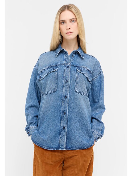 Mustang Mustang Camicia Style Avilla Blu Loose Fit