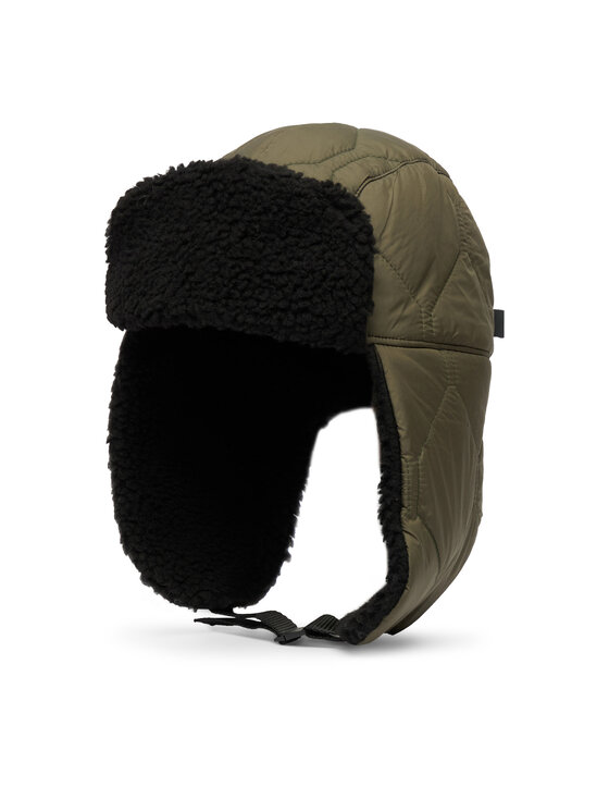 Woolrich Woolrich Čepice Quilted Trapper Hat CFWOAC0295MRUT2635 Khaki