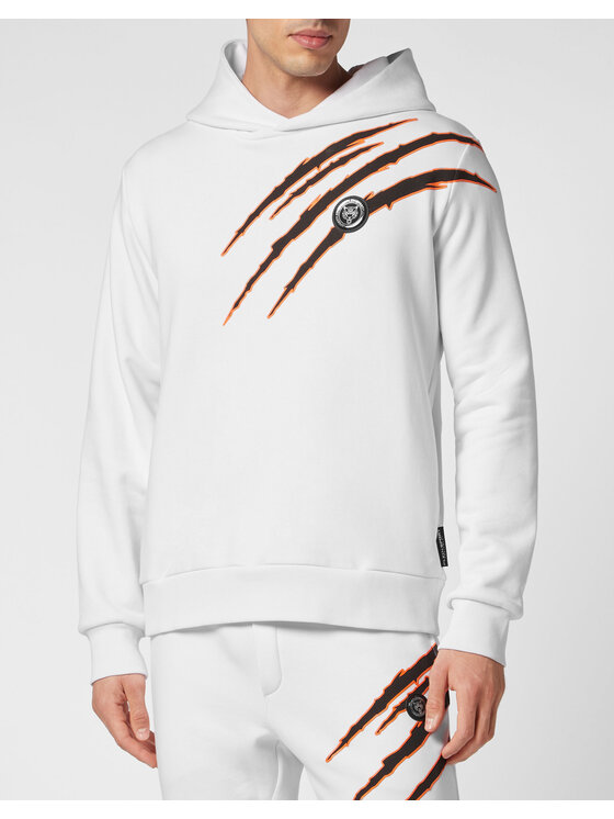 Plein Sport Plein Sport Mikina 507 Biela Regular Fit