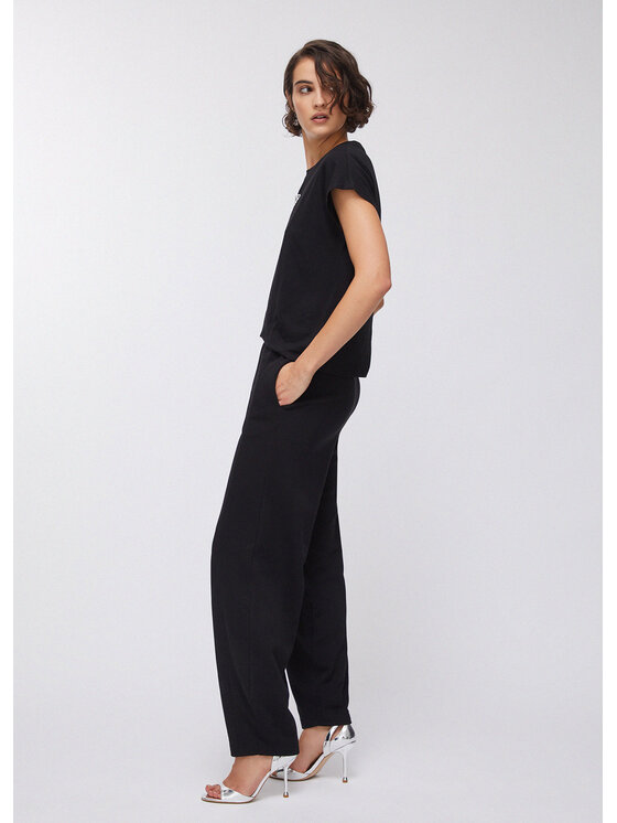 Liu Jo Liu Jo Spodnie materiałowe TA6032FS00222222 Czarny Regular Fit