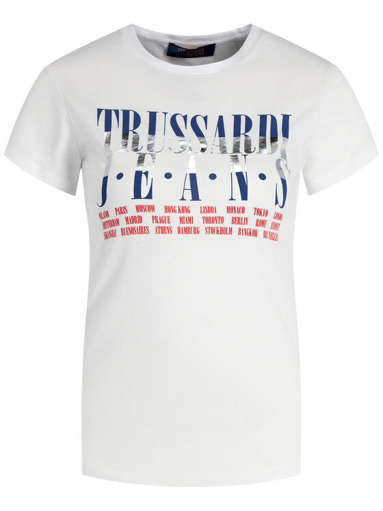 Trussardi Trussardi T-Shirt 56T00206 Weiß Regular Fit