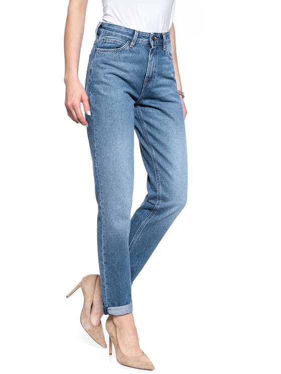 Lee Lee Jeans MOM STRAIGHT Blu Regular Fit
