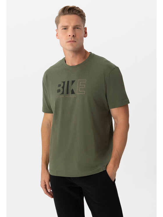 Volcano Volcano T-Shirt T-EKIB Zielony Regular Fit