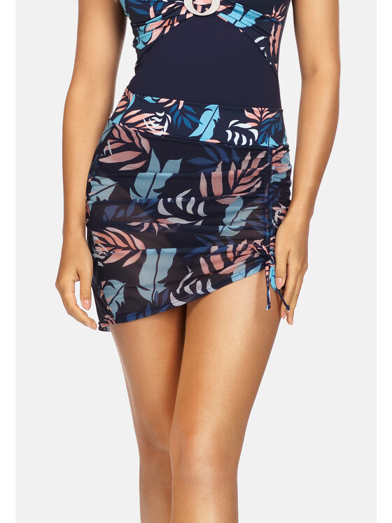 Miss Lou Miss Lou Minigonna ML048 Blu scuro
