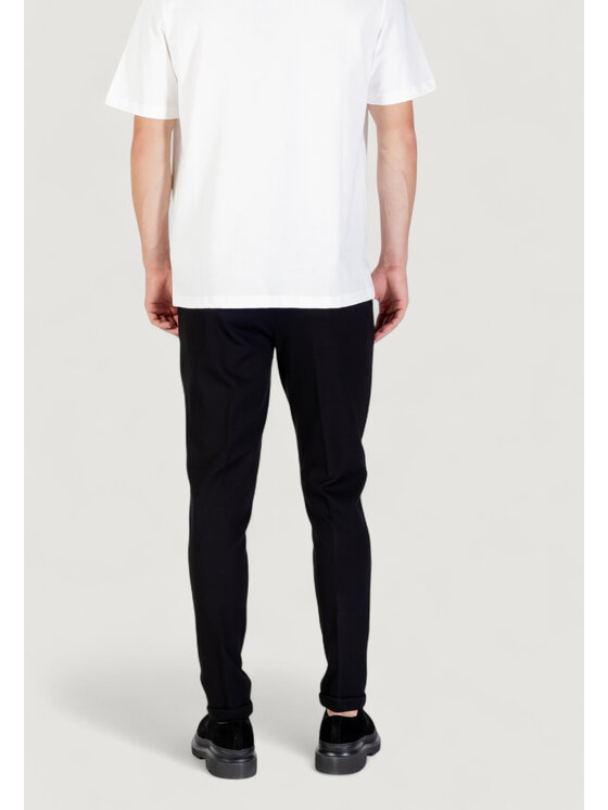 Antony Morato Antony Morato Pantalone da abito ASHE SUPER SKINNY FIT IN TWILL Nero Skin Fit