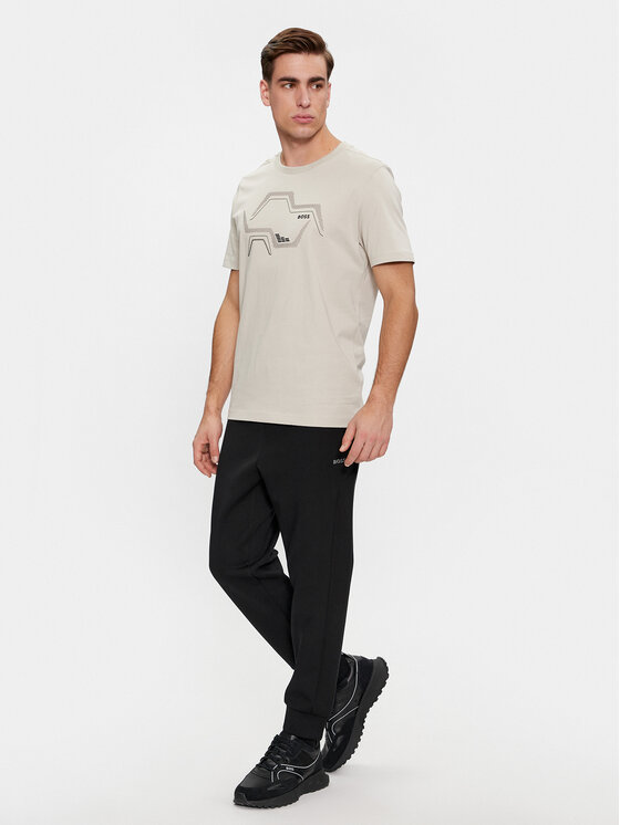 BOSS Boss T-särk Tee 3 50506358 Beež Regular Fit