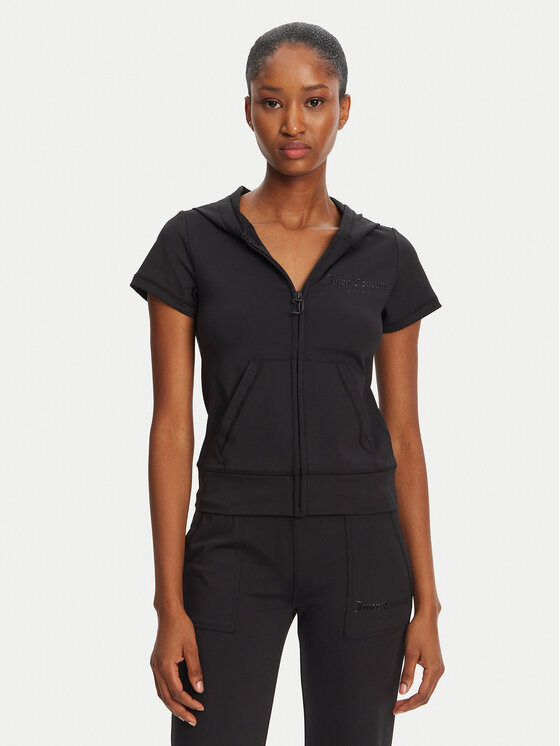 Juicy Couture Juicy Couture Mikina Active JCSAS125402 Černá Slim Fit